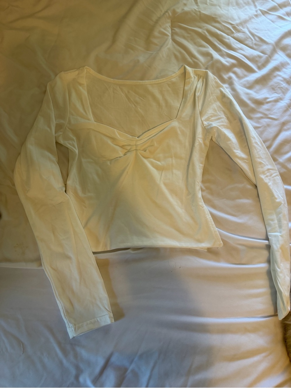 White Long Sleeve Top
